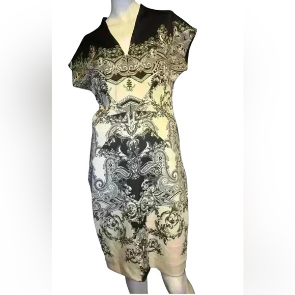 Nicole Miller French Roman Style Bodycon A Line Sleeveless Dress 10. #168 - Picture 11 of 12